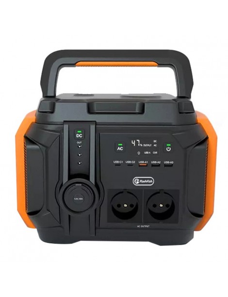 Flashfish A601 Generatore Solare Portatile 540Wh/600W 150000mah 5 Modalità di Illuminazione 11 Uscite - Spina UE Novità