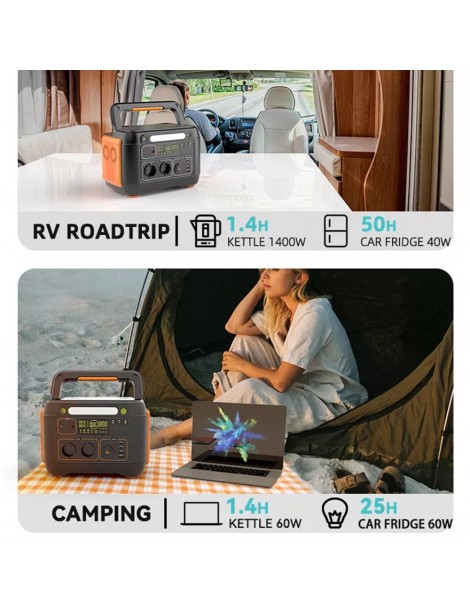 Flashfish A1001 Generatore solare portatile 1030Wh/1000W 278400mAh porte CA a onda sinusoidale pura 7 uscite - spina UE Vendite stagionali