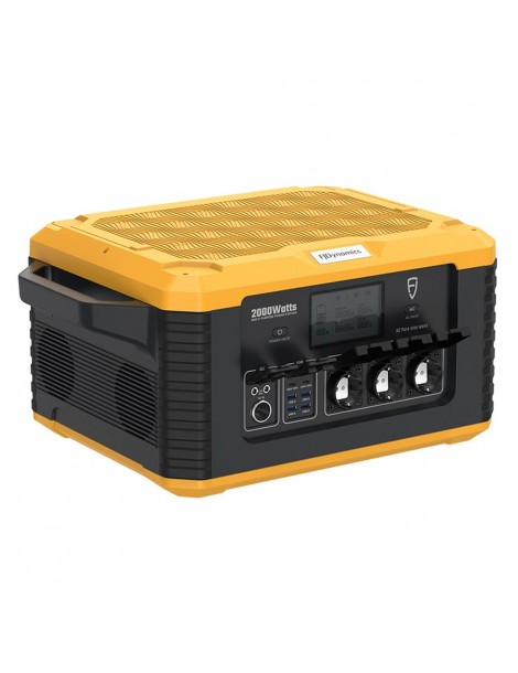 Fjdynamics Powersec MP2000 2264W/2000W Generatore Solare Portatile A Centrale Elettrica Pacco Batterie Rimovibile 12 Uscite Saldi