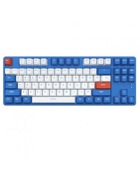Ajazz AK871 interruttore blu 87 tasti tastiera meccanica dual-mode senza fili Trasporto libero internazionale