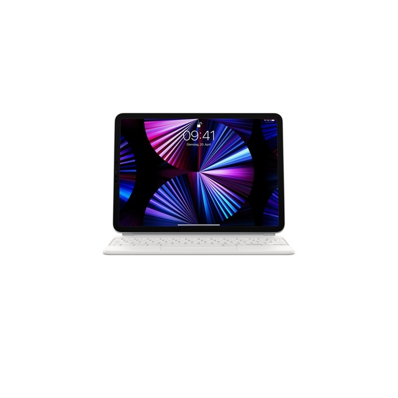 APPLE MAGIC KEYBOARD FOR IPAD PRO 11-INCH (3RD GEN) AND IPAD AIR (4TH GEN) - GERMAN - WHITE - (MIN. 10PZ) Prezzo Ridotto