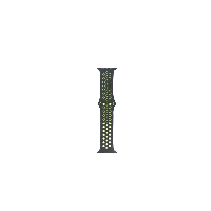 TUNIT Cinturino Apple Watch Sport - 42/44/45 & Serie 10 46mm - Black and Sparking Italy