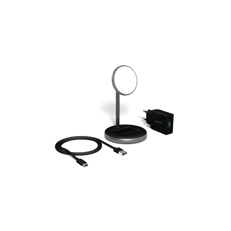 EPICO EPICO 2IN1 MAGNETIC WIRELESS CHARGER - space gray Sconti questo mese