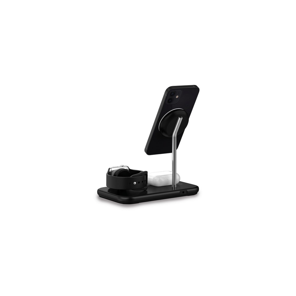 TUNIT Base di ricarica wireless iPhone Apple Watch ed AirPods in contemporanea Presa