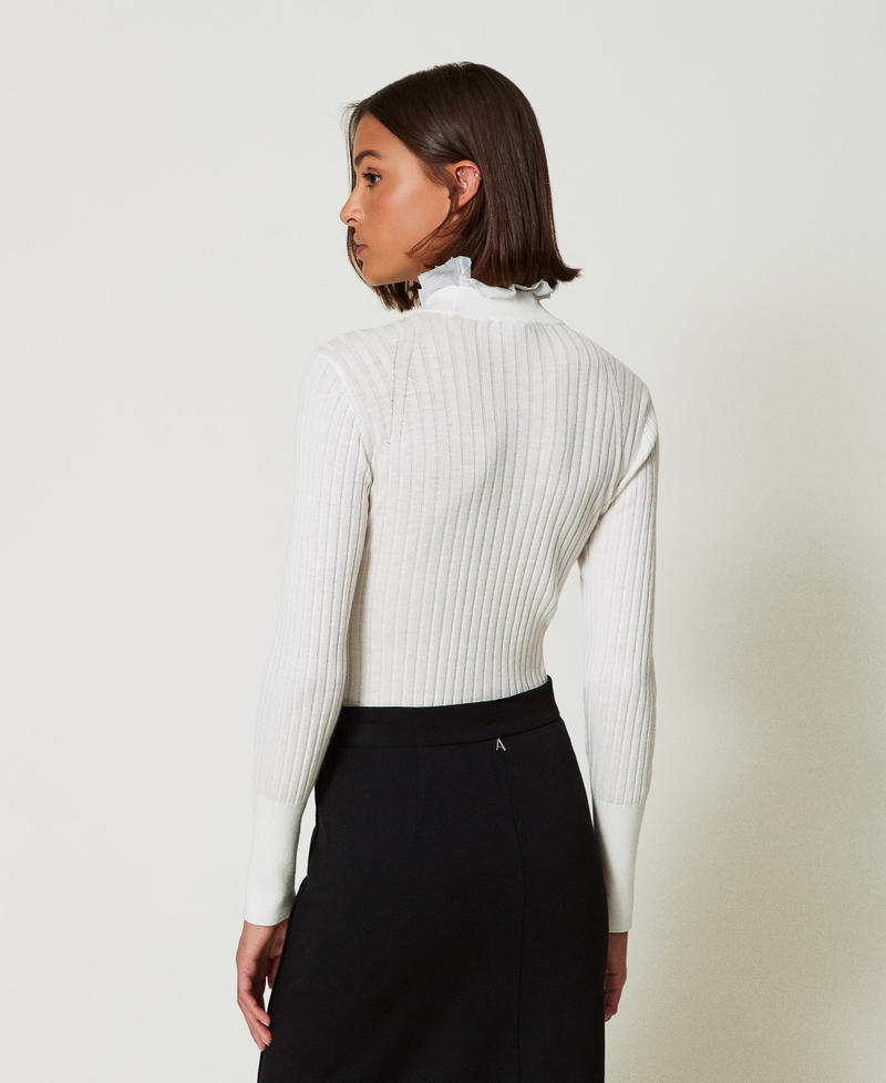 Scee by twin set Maglia lupetto con perline Italy