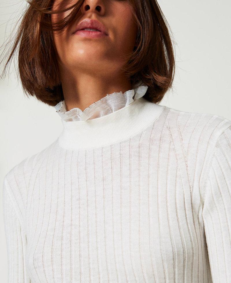 Scee by twin set Maglia lupetto con perline Italy