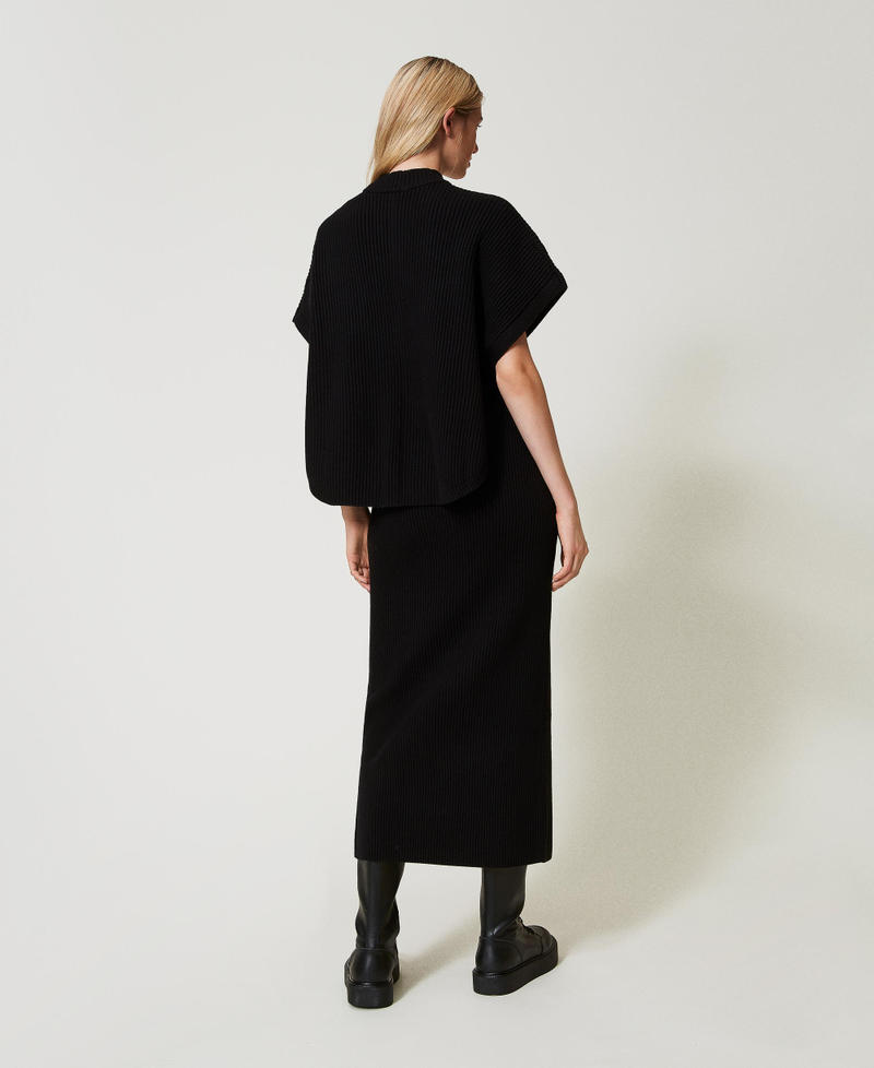 Scee by twin set Gonna longuette in maglia a costine Vendita