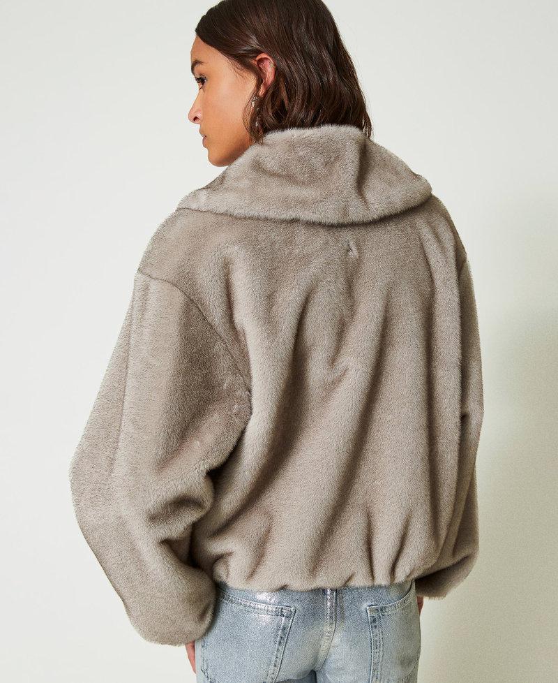 Scee by twin set Giacca corta in faux fur Qualità Garantita