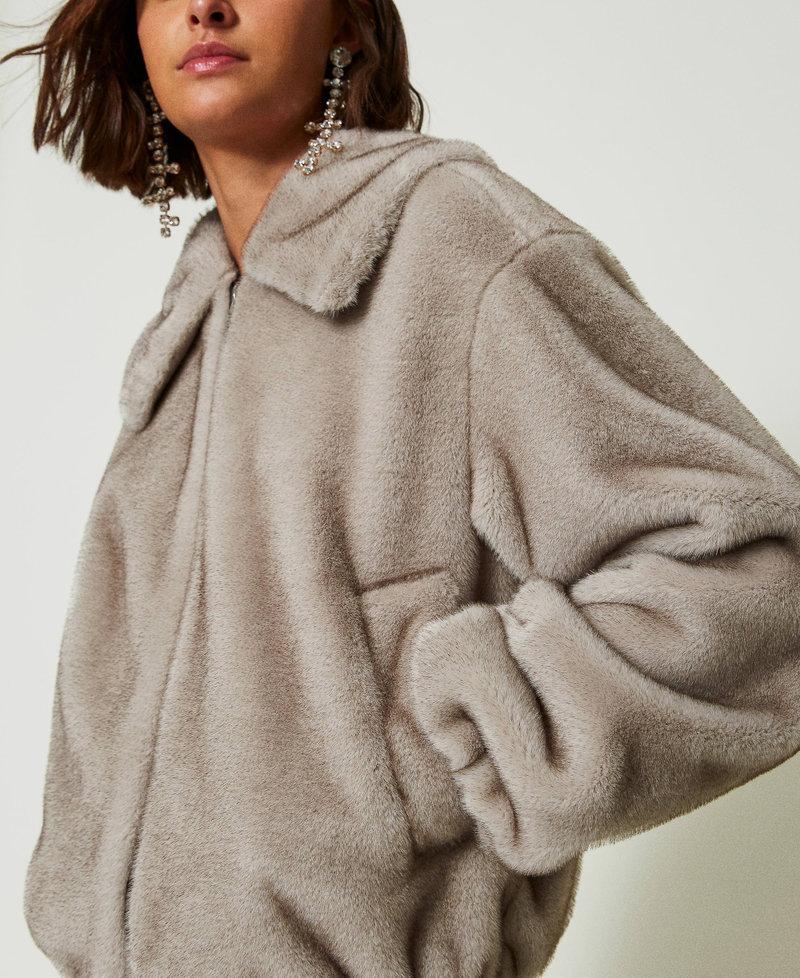 Scee by twin set Giacca corta in faux fur Qualità Garantita