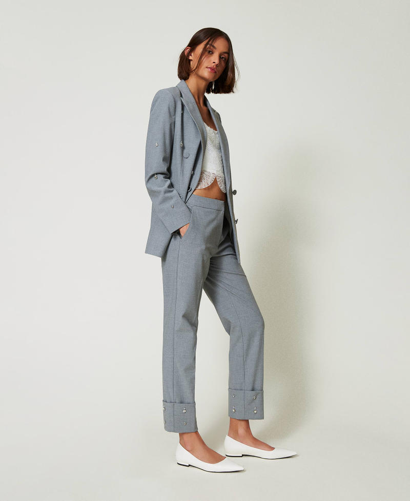 Scee by twin set Pantaloni con ricami a mano Promozione Limitata