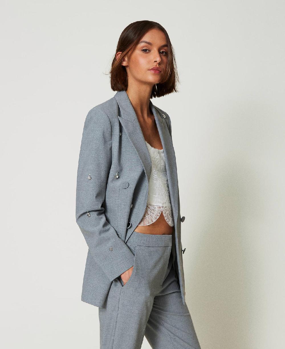 Scee by twin set Giacca blazer con ricami a mano Fino Al -60%