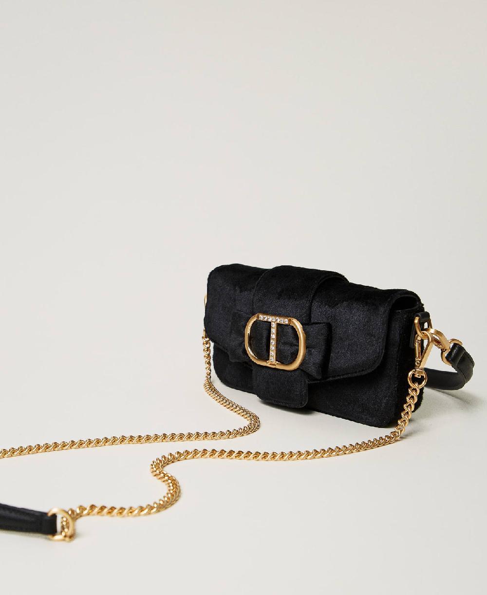 Scee by twin set Borsa a tracolla 'Amie' piccola in velluto ricamato Shopping Online