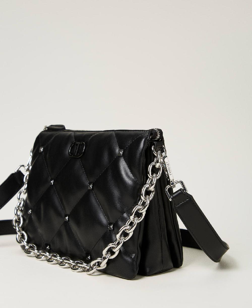 Scee by twin set Borsa a tracolla 'Via Manzoni' con borchie Offerta