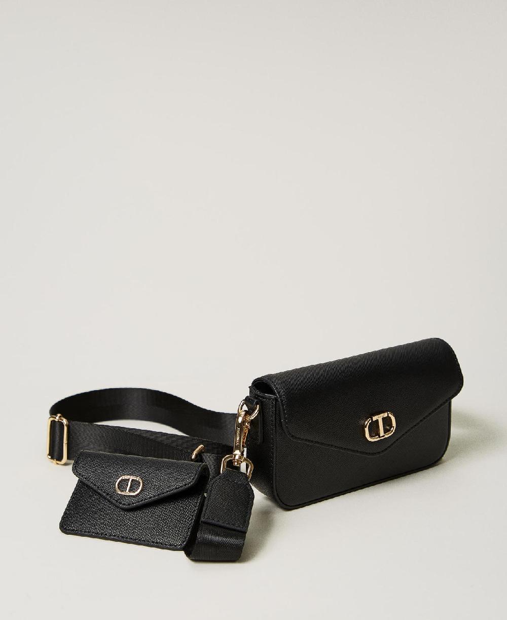 Scee by twin set Mini borsa a tracolla con portacarte Economico