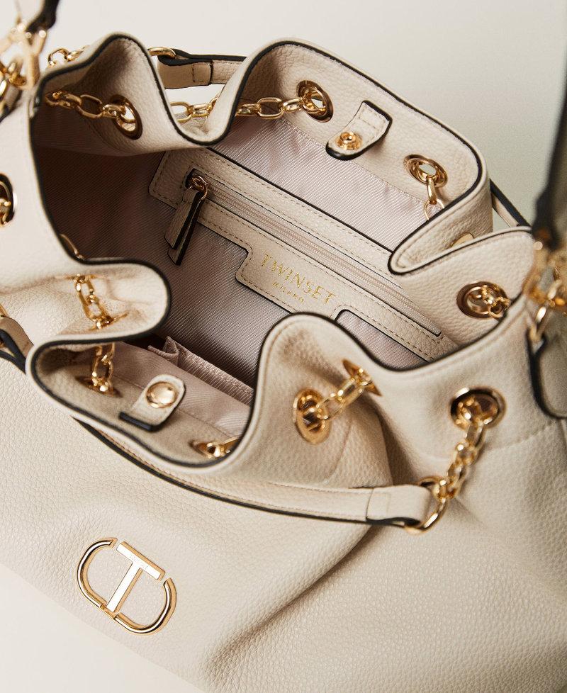 Scee by twin set Borsa shopper con Oval T e manici coulisse Offerte