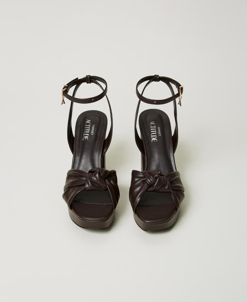 Scee by twin set Sandali platform con nodo Promozione Limitata