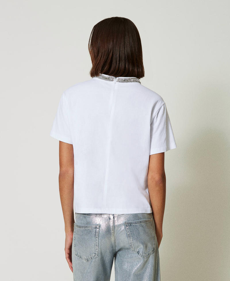Scee by twin set T-shirt con ricamo a mano Economico