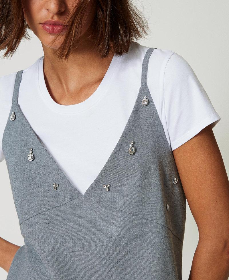 Scee by twin set Abito corto con ricami e T-shirt Outlet