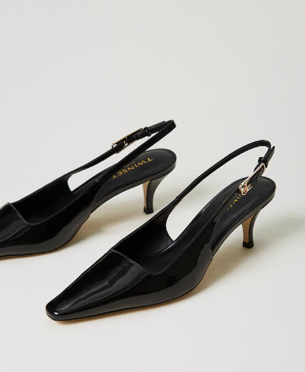 Scee by twin set Décolleté sling back in vernice Italia