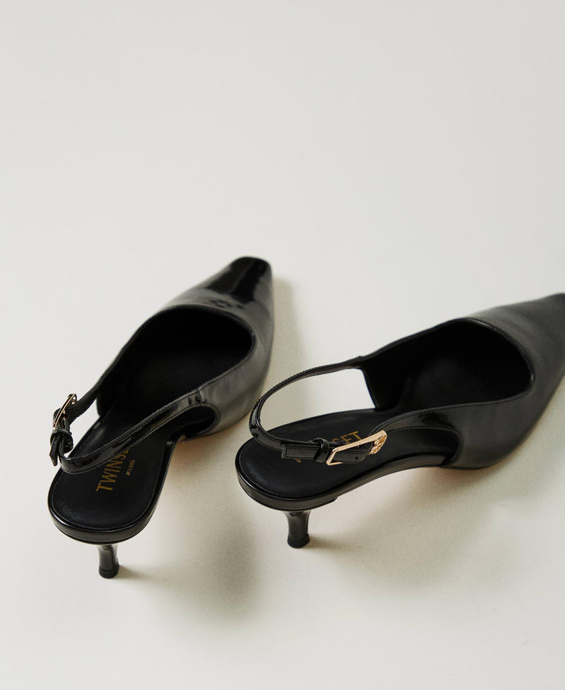 Scee by twin set Décolleté sling back in vernice Italia