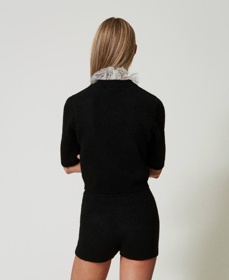 Scee by twin set Maglia 'Charlotte' in misto mohair con pizzo Acquista Ora