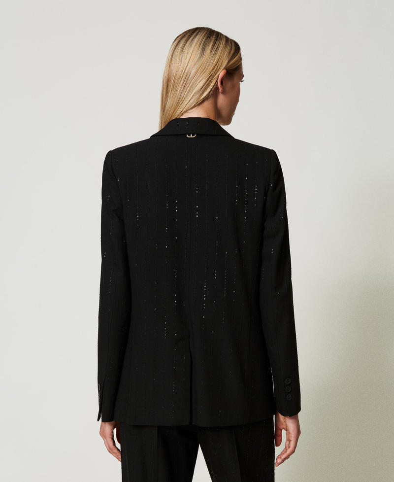 Scee by twin set Giacca blazer in panno con paillettes Ultimo giorno