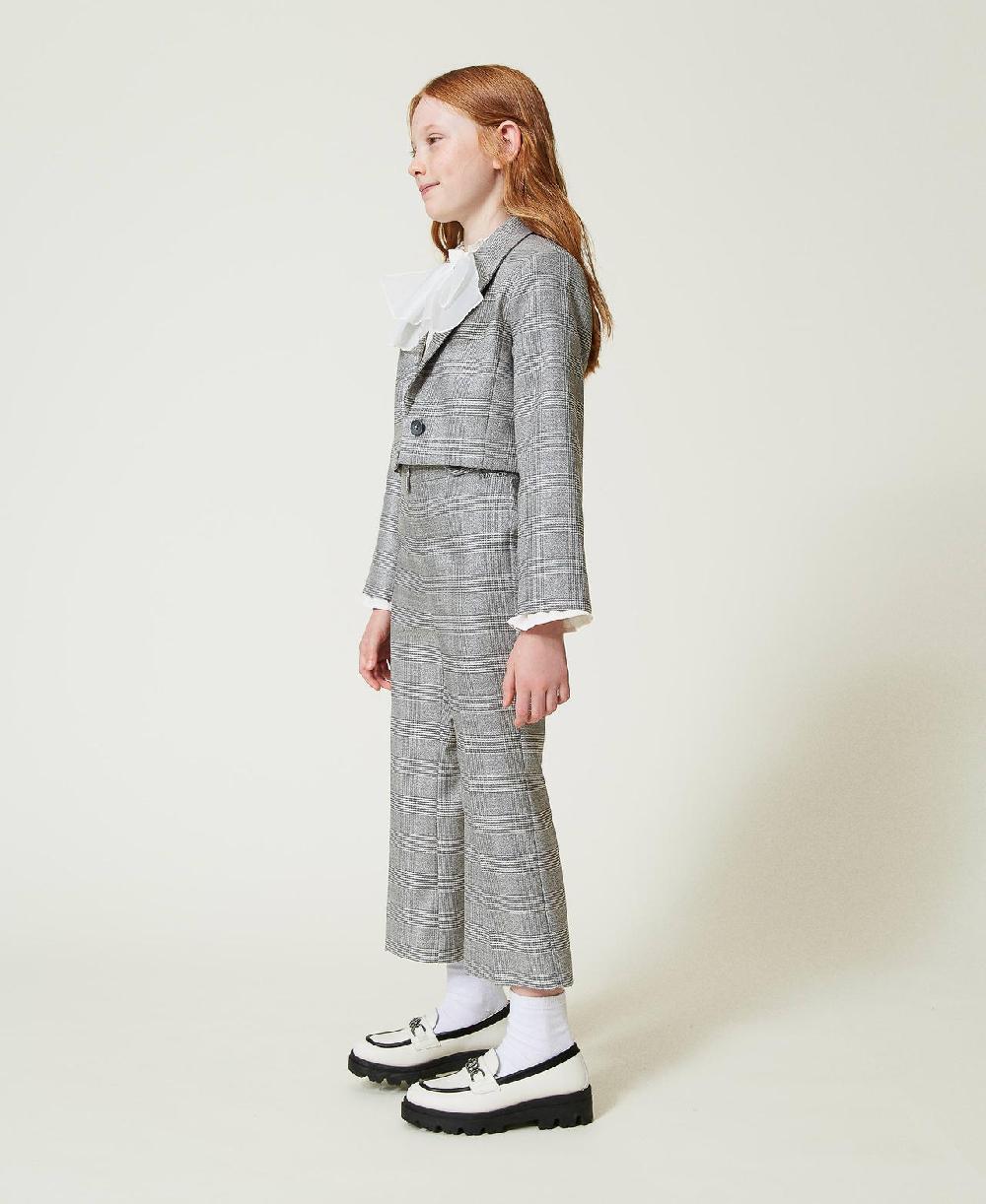 Scee by twin set Pantaloni flare in principe di Galles Offerte