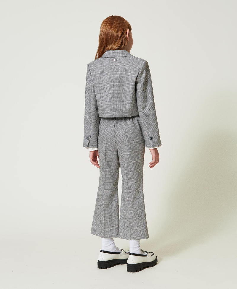 Scee by twin set Pantaloni flare in principe di Galles Offerte