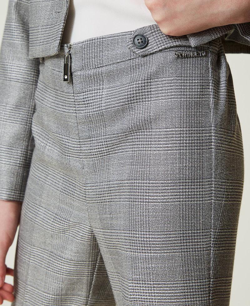 Scee by twin set Pantaloni flare in principe di Galles Offerte
