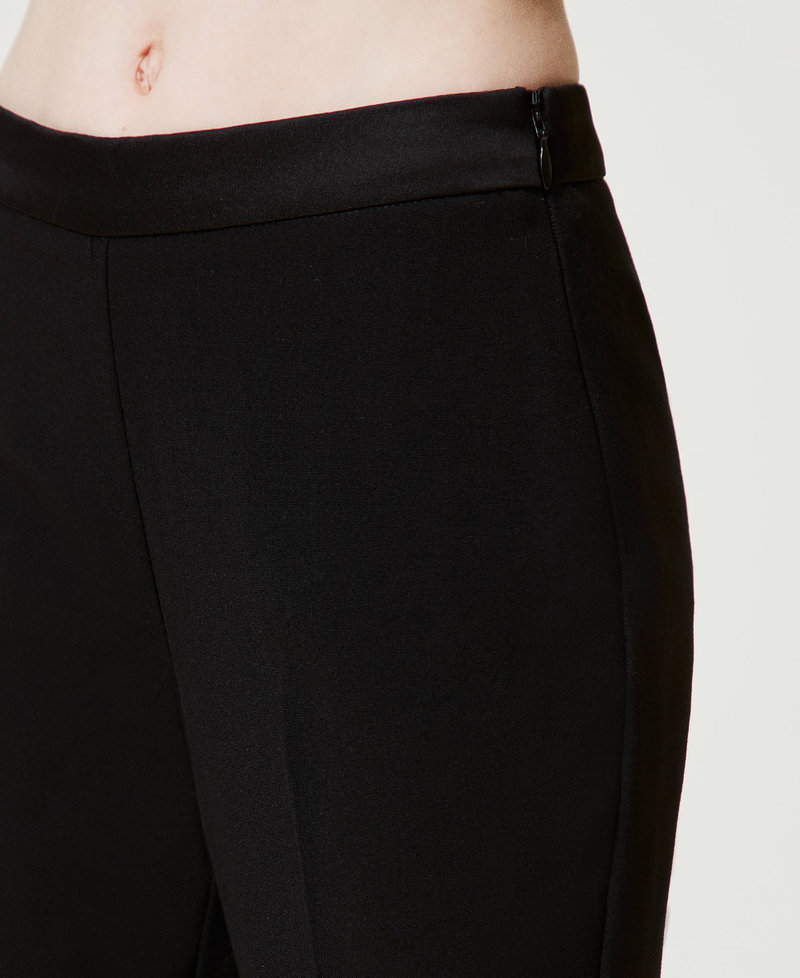 Scee by twin set Pantaloni a sigaretta in flanella Vendite Flash