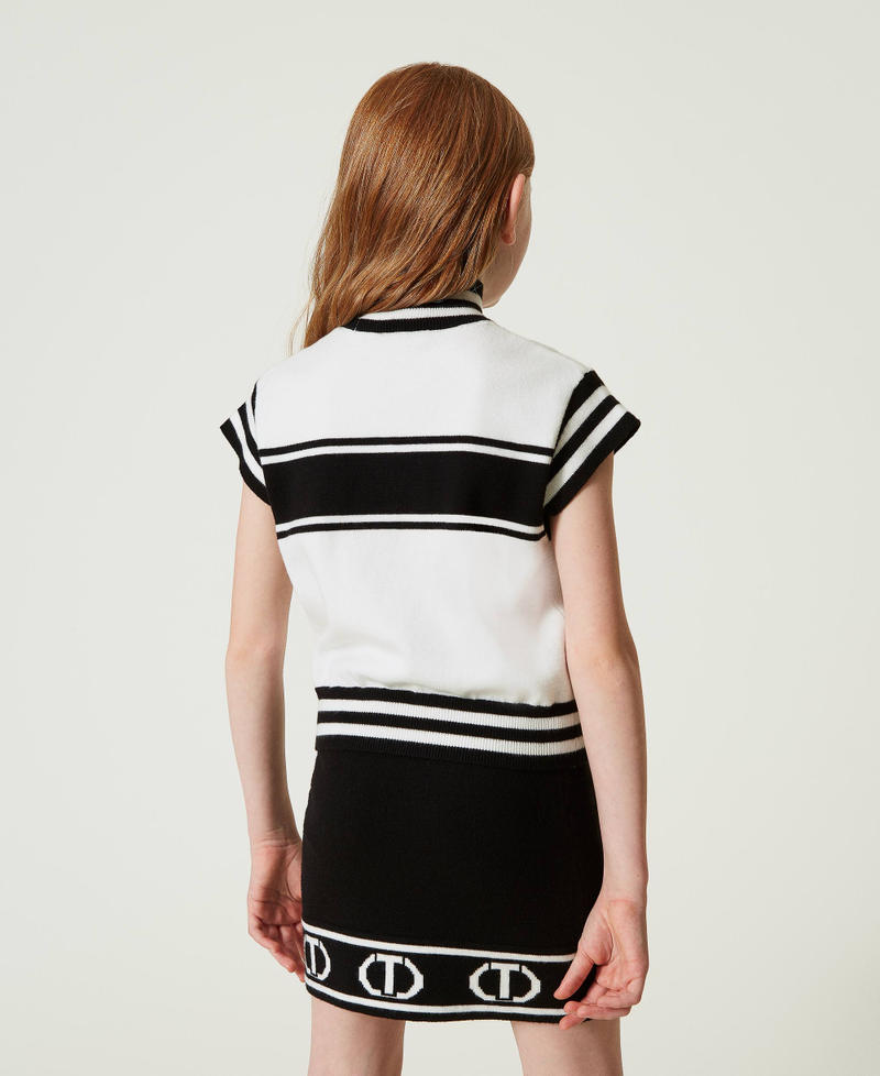 Scee by twin set Maglia lupetto con Oval T jacquard Negozio