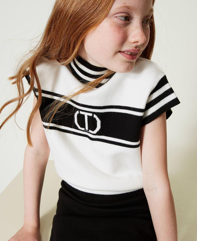 Scee by twin set Maglia lupetto con Oval T jacquard Negozio
