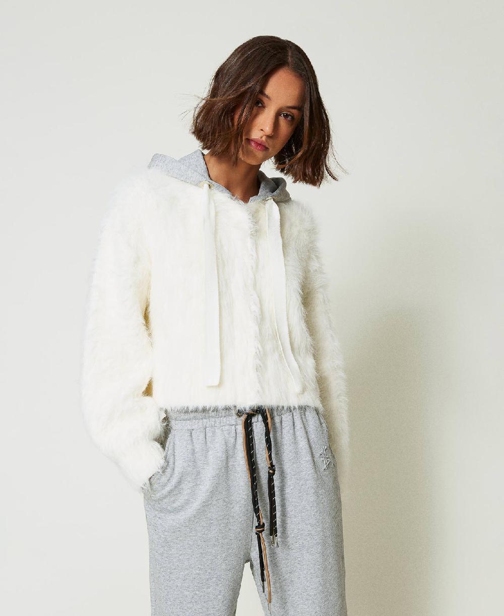Scee by twin set Bomber MYFO in maglia con cappuccio Negozi Online
