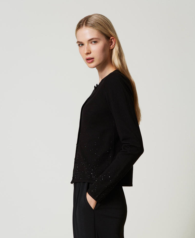 Scee by twin set Cardigan con strass in dégradé Offerte