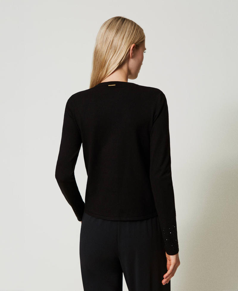 Scee by twin set Cardigan con strass in dégradé Offerte