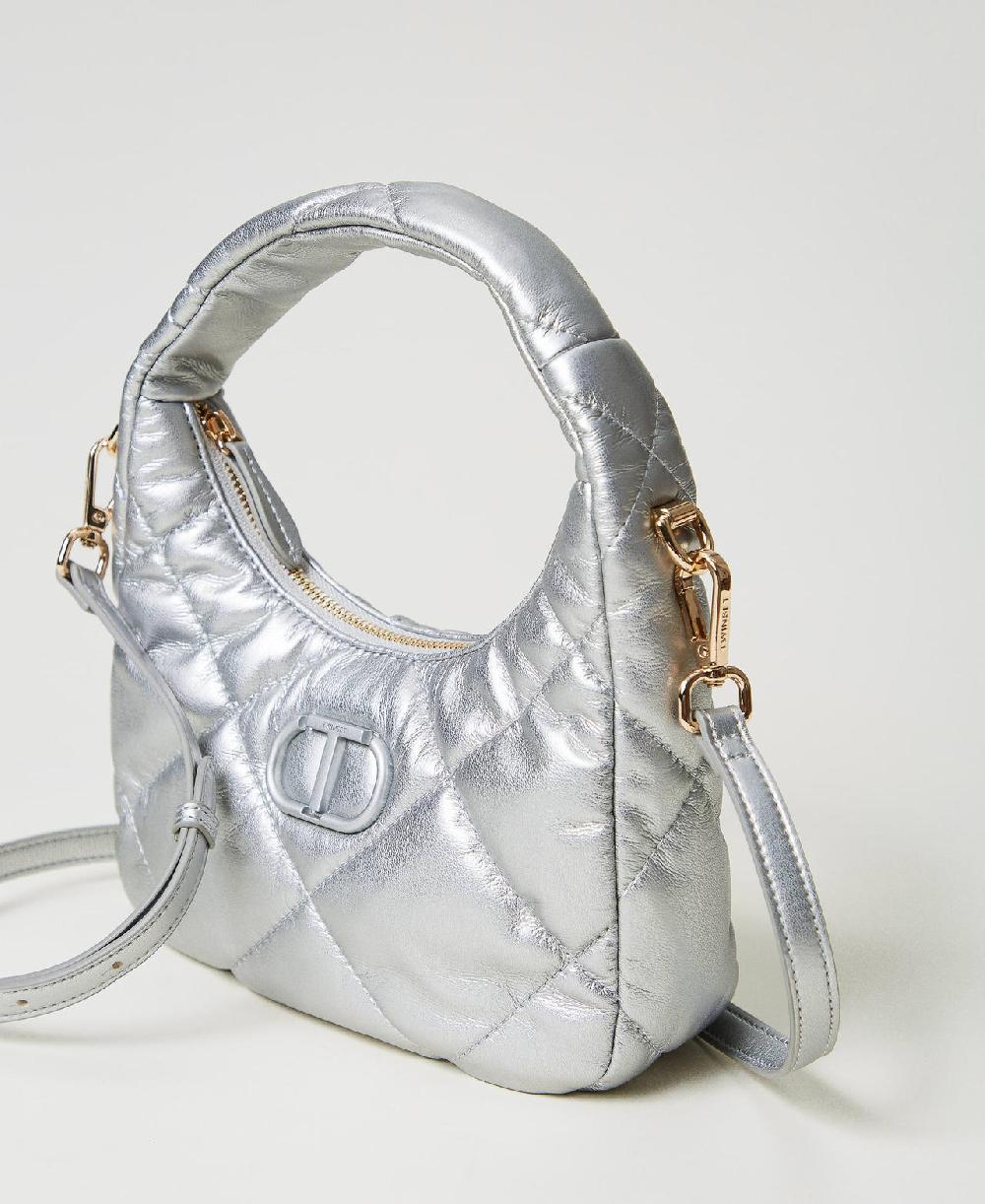 Scee by twin set Borsa hobo piccola quilted imbottita 2025