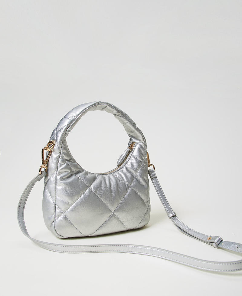 Scee by twin set Borsa hobo piccola quilted imbottita 2025