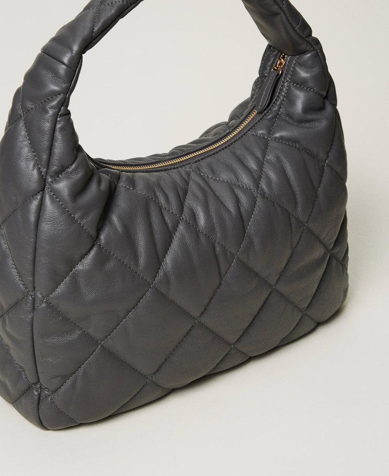 Scee by twin set Borsa hobo grande quilted imbottita Italy