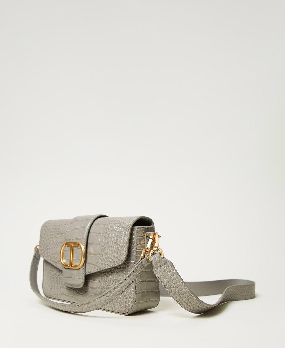 Scee by twin set Borsa a tracolla 'Amie' media a stampa cocco In Linea