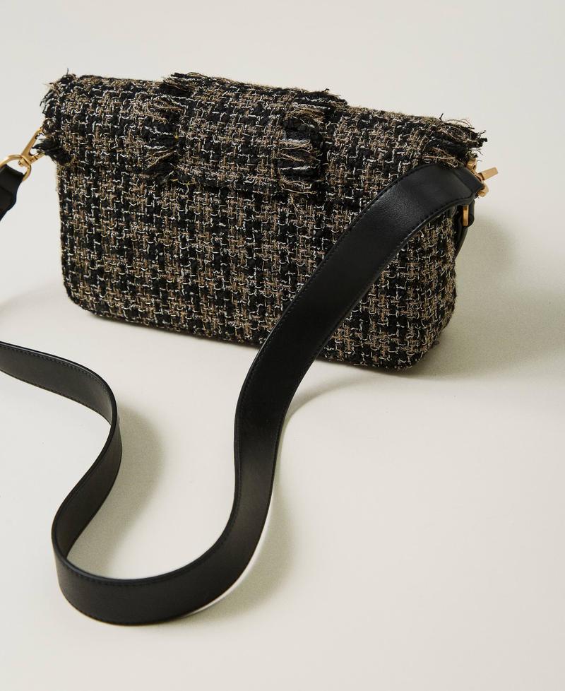 Scee by twin set Borsa a tracolla 'Amie' media in tweed Nuovo