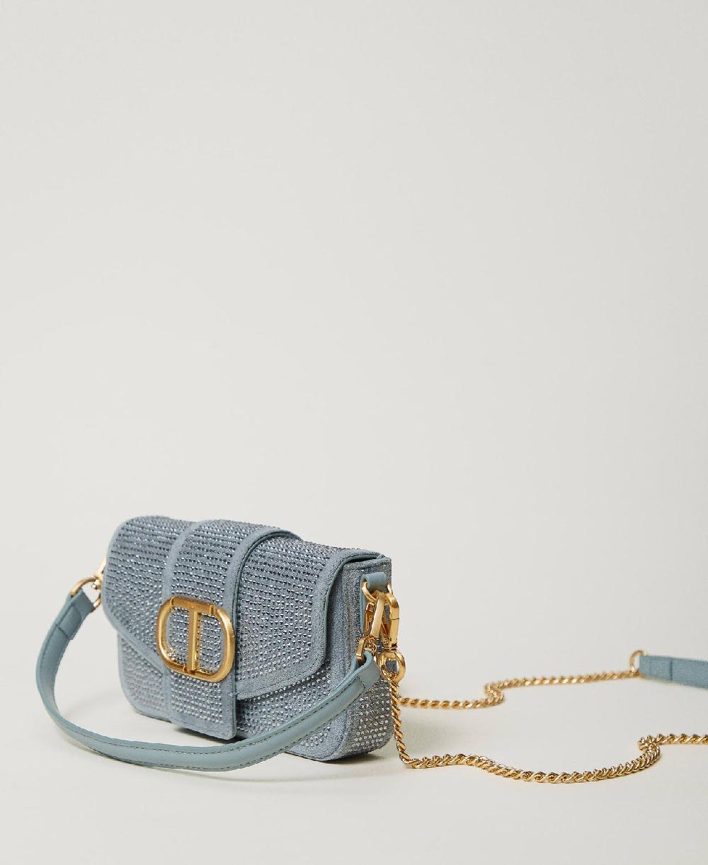 Scee by twin set Borsa a tracolla 'Amie' piccola con strass Vendita