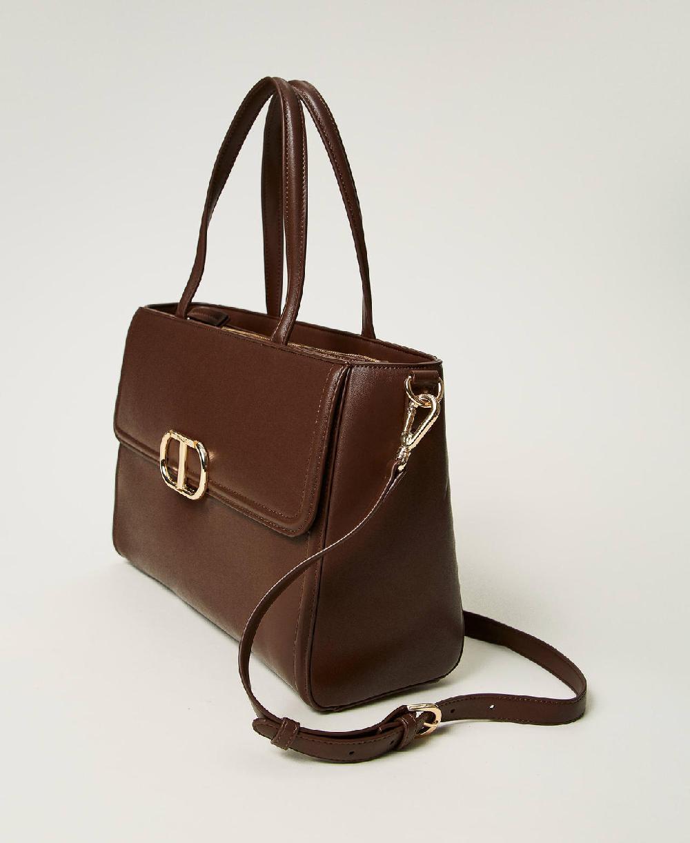 Scee by twin set Borsa shopper ‘Brera’ con apertura Oval T Soddisfazione Garantita