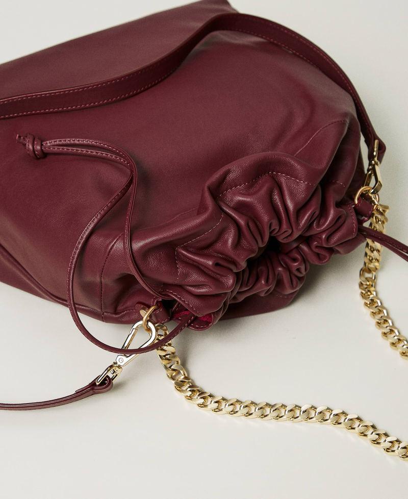 Scee by twin set Borsa shopper media in pelle con coulisse Qualità Garantita