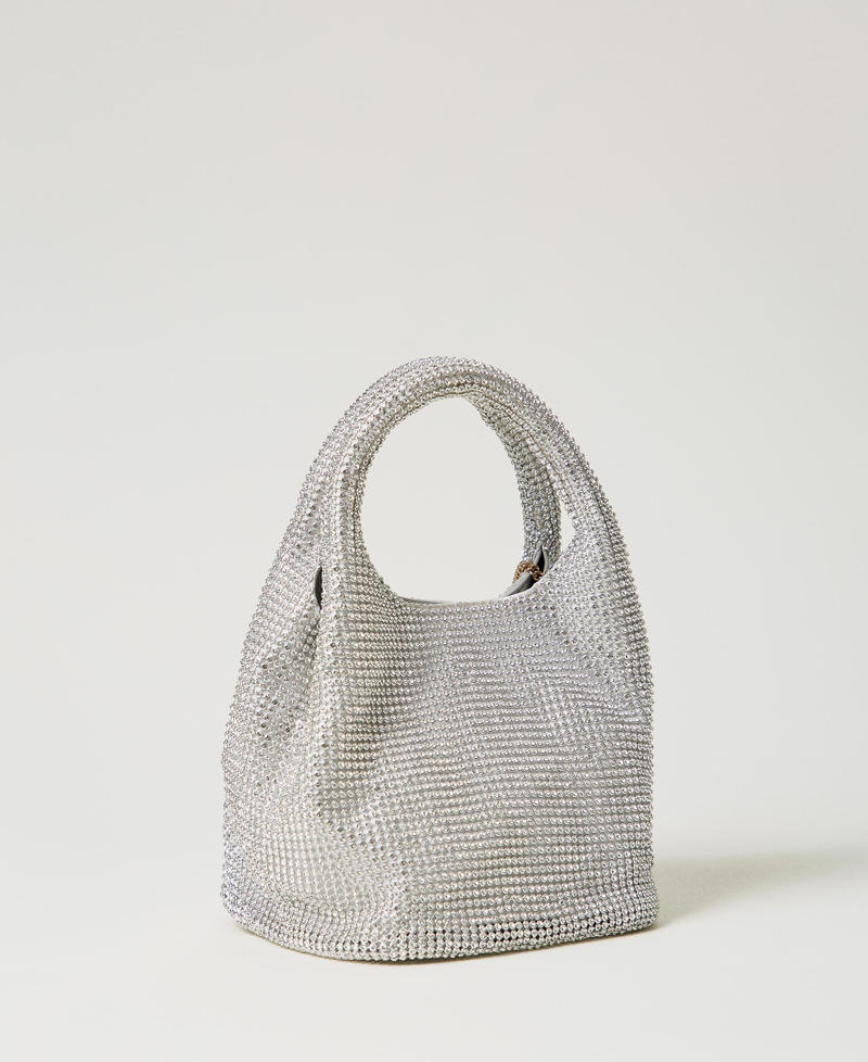 Scee by twin set Borsa 'Rendez-Vous' in strass e charm Oval T Negozi Online