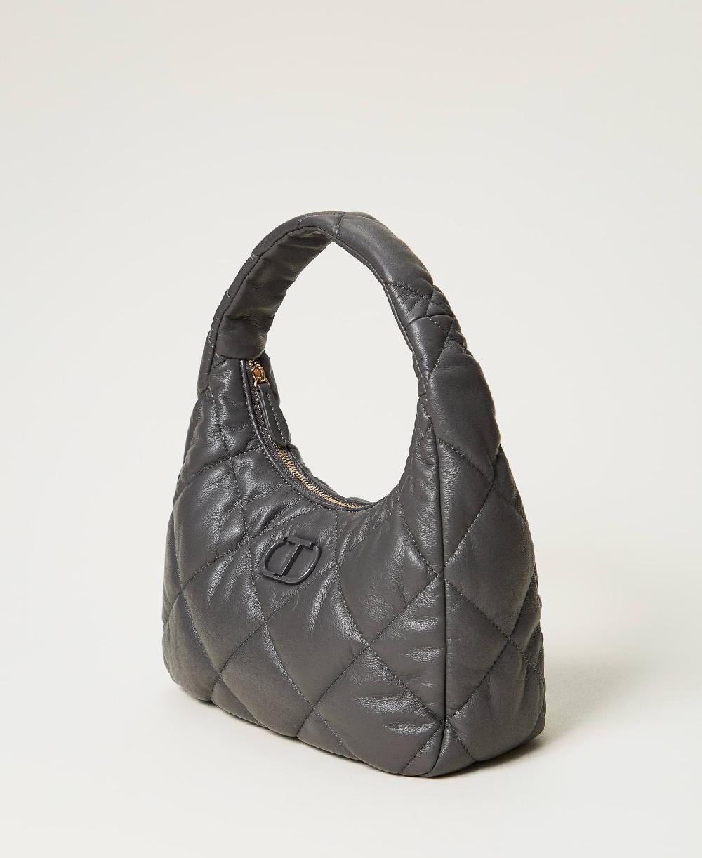 Scee by twin set Borsa hobo media quilted imbottita Consegna Veloce