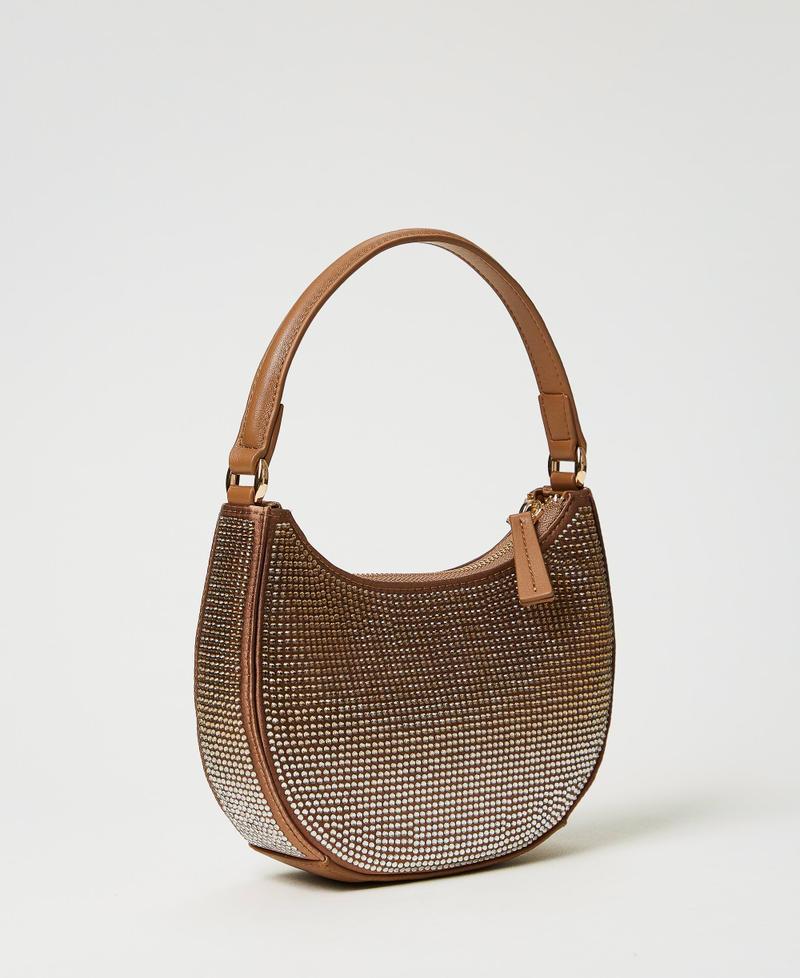 Scee by twin set Borsa hobo ‘Moon’ con strass Promozione Limitata