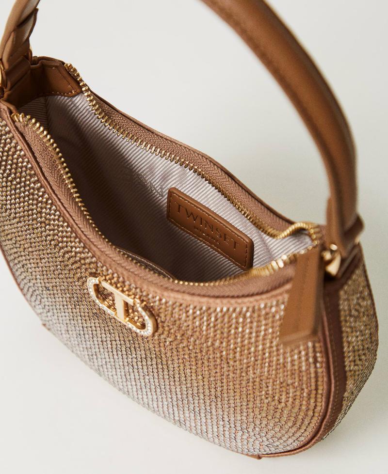 Scee by twin set Borsa hobo ‘Moon’ con strass Promozione Limitata