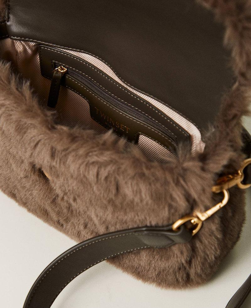 Scee by twin set Borsa a tracolla 'Amie' media in faux fur Fino Al -60%