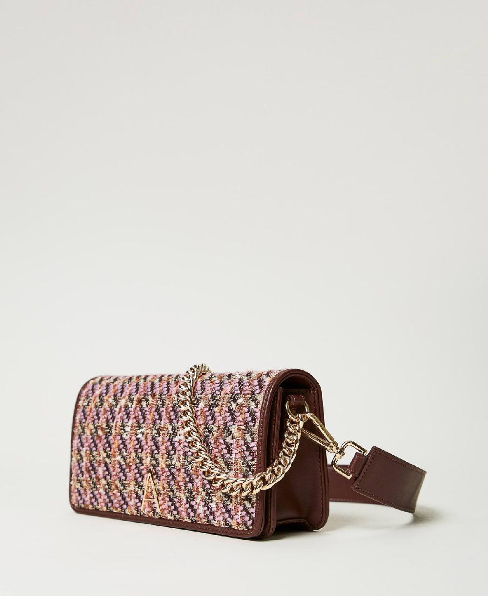 Scee by twin set Borsa a tracolla con bouclé multicolor Offerta per la Festa della Mamma
