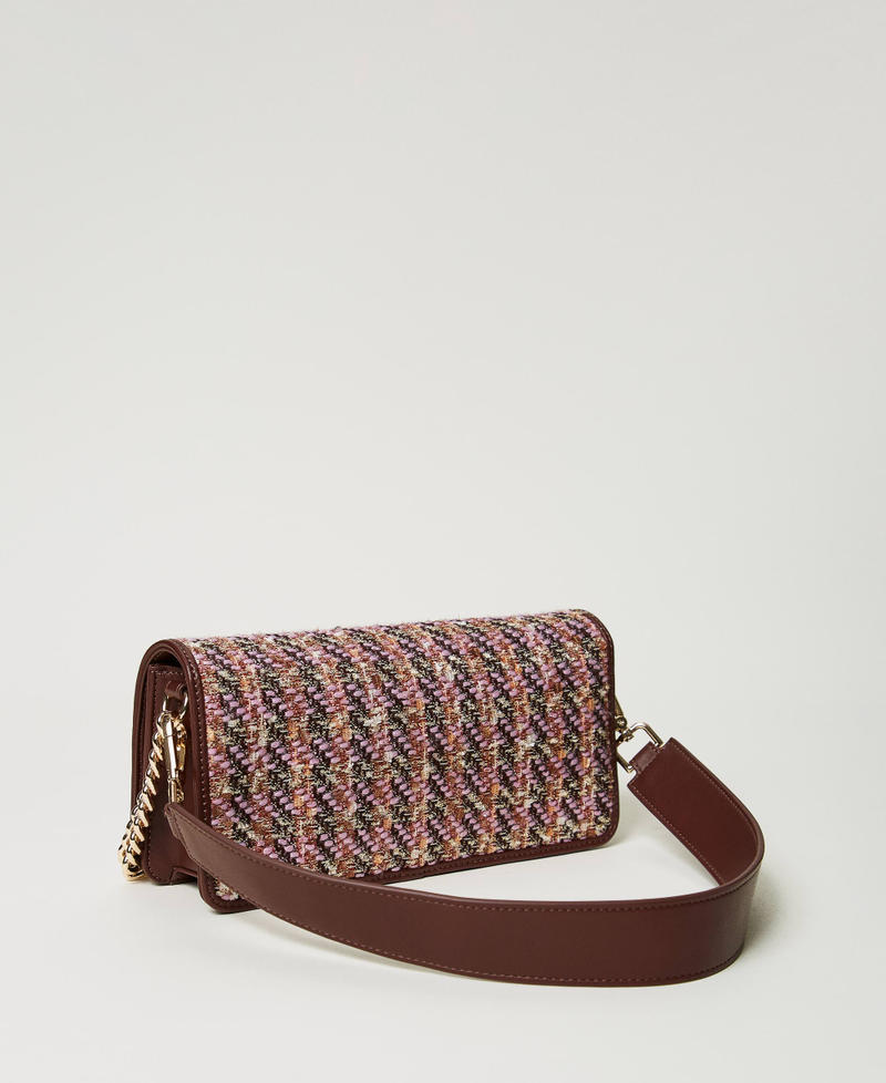 Scee by twin set Borsa a tracolla con bouclé multicolor Offerta per la Festa della Mamma